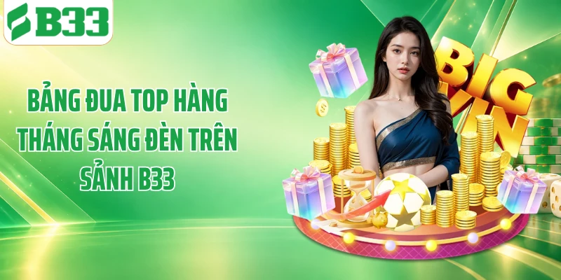 Bảng đua top hàng tháng sáng đèn trên sảnh B33
