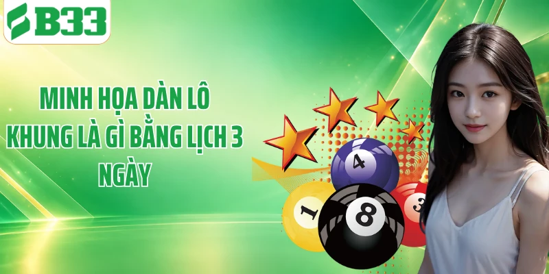 Minh họa dàn lô khung là gì bằng lịch 3 ngày