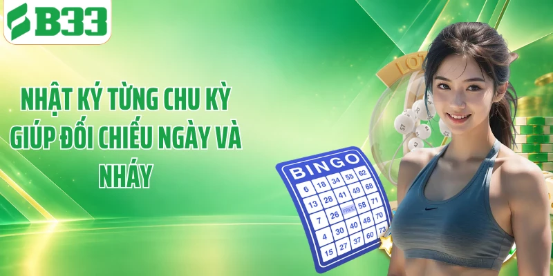 Nhật ký từng chu kỳ giúp đối chiếu ngày và nháy